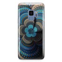 Samsung Galaxy S9 Kılıf İnci Taşlı Çiçek Arka Kapak Koruma Desenli Full Koruyucu