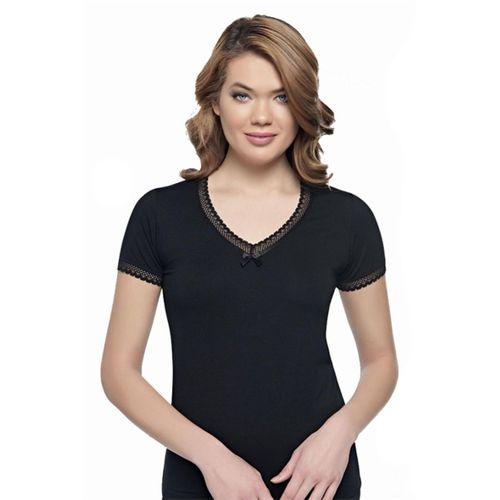 Kadın Badi V Yaka Kısa Kol - Belinay 8025