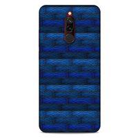 Xiaomi Redmi 8 Kılıf Patchwork (43) Thin Fit Kılıf Mavi Tonları