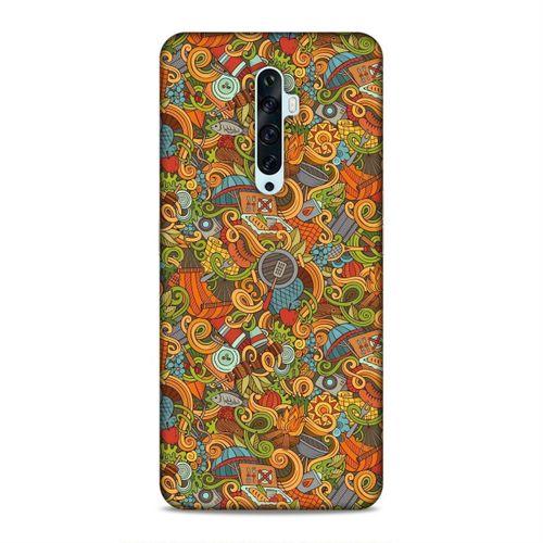 Oppo Reno 2Z Kılıf Doodle Piknik Seti Arka Kapak Silikon Koruma Full Koruyucu