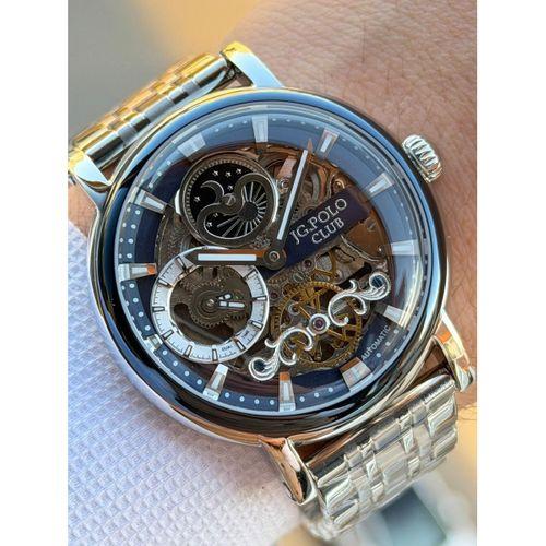 JG.Polo Club Otomatik Mekanizma İtalyan Tasarım Bileklik 5Atm Suya Dayanıklı Erkek Kol Saati 02014.2