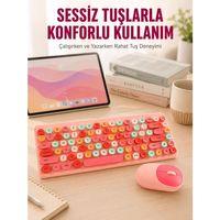 Retro Tarz Bluetooth 5.1 Klavye – Win/osx/android/ios Uyumlu Yeni Nesil