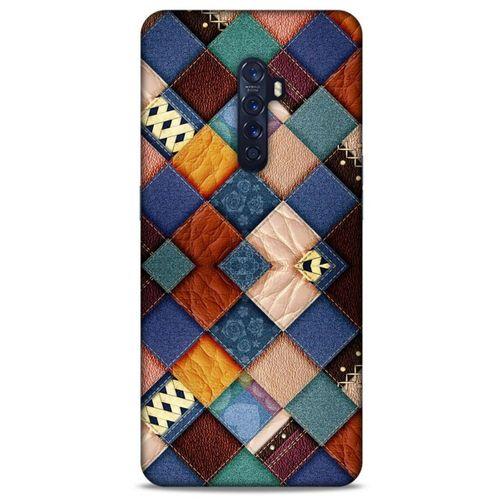 Oppo Reno 2 Kılıf Patchwork (31) TPU Kılıf Karışık Renkli