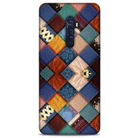 Oppo Reno 2 Kılıf Patchwork (31) TPU Kılıf Karışık Renkli