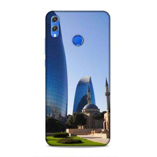 Huawei Honor 8x Uyumlu Kılıf Azarbaijan (37) Silicone Cover Kule ve Camii