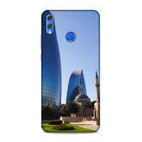 Huawei Honor 8x Uyumlu Kılıf Azarbaijan (37) Silicone Cover Kule ve Camii