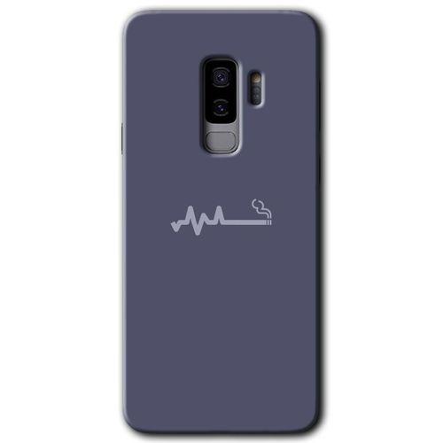 Samsung Galaxy S9 Plus HD Baskılı Kılıf + 9D Tam Ekran Koruyucu - Sigara Zararlıdır