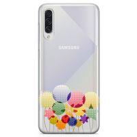 Samsung Galaxy A50s Kılıf Konfeti Yıldızlar Arka Kapak Koruma Desenli Full Koruyucu