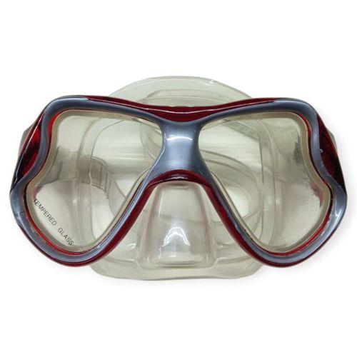Star Diving Temper Camlı Dalış Maskesi Yetişkin - 51710-KIRMIZI