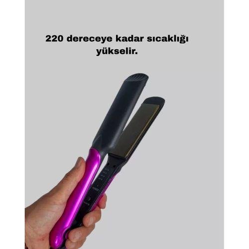Seramik Plakalı Saç Düzleştirici – Plaka Kilitli Ve Elektriklenme Önleyici