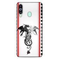 Lopard Samsung Galaxy M40 Uyumlu Kılıf Tattoo's (49) Ultra Silikon Kılıf Dragon Love
