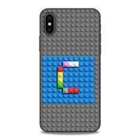 Lopard Apple iPhone XS Uyumlu Kılıf BloX (13) Silikon Kap C Harfi