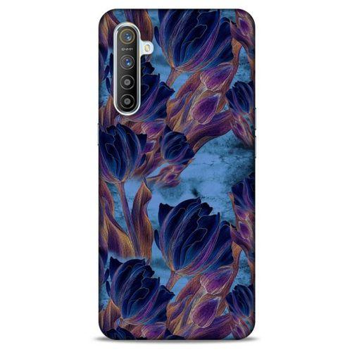 Realme XT Uyumlu Kılıf Mavi Delisi (49) Ultra Silikon Kılıf Lale