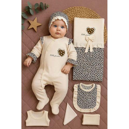 Leopar Desenli 8li Set Yeni Doğan