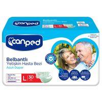 Canped (P.E.) Büyük Boy Large Belbantlı Hasta Bezi 30'lu paket