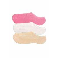 3 Adet Kadın Sneaker Dantelli File Pamuklu Yumuşak Çorap