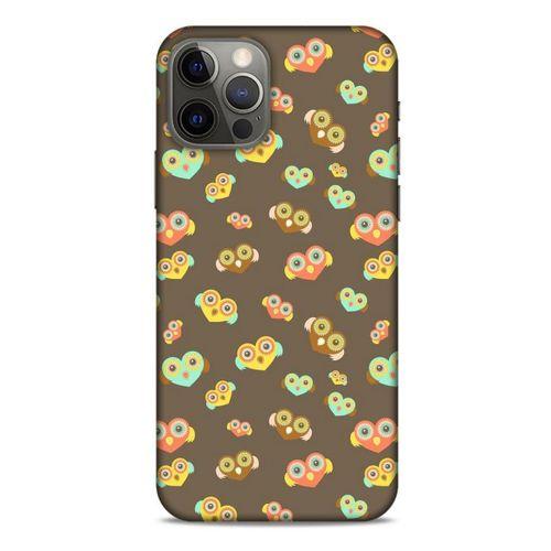 Baykuşlar (10) Desenli Silikon Kapak Telefon Kabı Apple iPhone 12 Pro Kılıf