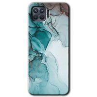 OPPO Oppo Reno 4 Lite Kılıf HD Baskılı Desen + Hayalet Cam Yandan Görünmez