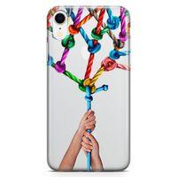 Apple iPhone XR Kılıf Bağlılık Arka Kapak Koruma Desenli Full Koruyucu