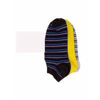 Srfn Kadın Patik Çorap 3 Lü  Çizgili  Desen