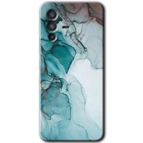 Vivo V23 5G HD Baskılı Kılıf + 9D Tam Ekran Koruyucu - Buzul Mermer