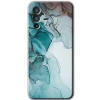 Vivo V23 5G HD Baskılı Kılıf + 9D Tam Ekran Koruyucu - Buzul Mermer