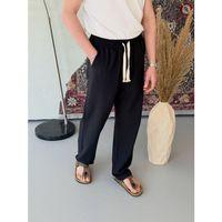 Erkek İthal Yıkamalı Keten Pantolon