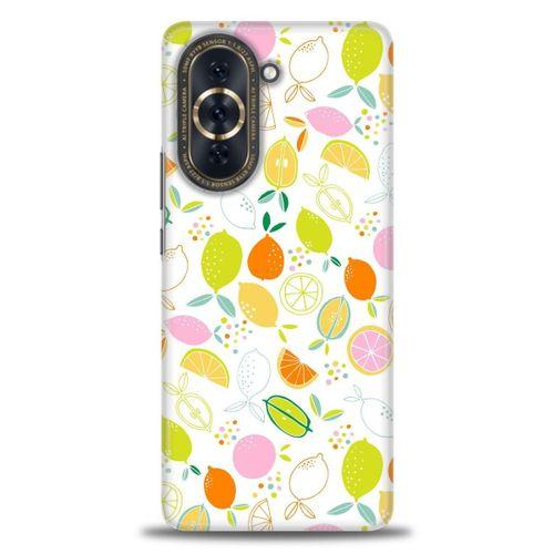 Huawei Nova 10 Pro Kılıf HD Baskılı Kılıf - Renkli Limonlar + Tam Ekran Koruyucu
