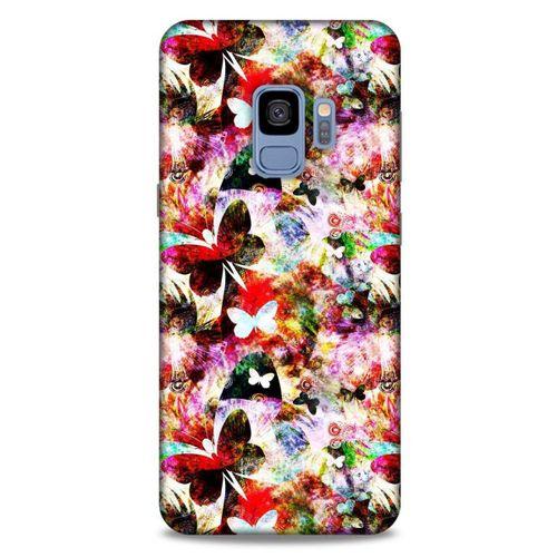 Samsung Galaxy S9 Kılıf Kelebek Etkisi (16) Kalın Kılıf Yeşil Mavi