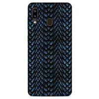 Samsung Galaxy A20 Kılıf Dragons (4) Koruma Kılıfı Ejderha Skin Lacivert