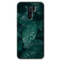 Redmi 9 Kılıf HD Desen Baskılı Arka Kapak - Yağmurlu Yaprak