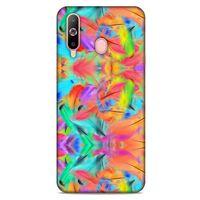 Samsung Galaxy A60 Kılıf Desenli Özel Seri Tüyler (32) Soft Silikon Kılıf