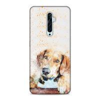 Oppo Reno 2Z Kılıf Uzgun Kopek Arka Kapak Silikon Koruma Full Koruyucu