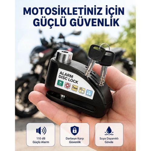 Taşınabilir Alarm Disk Kilidi Motosiklet Scooter Bisiklet Güvenlik Yeni Nesil