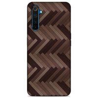 Lopard Oppo Realme 6 Uyumlu Kılıf Wood'X (33) Hybrid Kılıf Baskılı