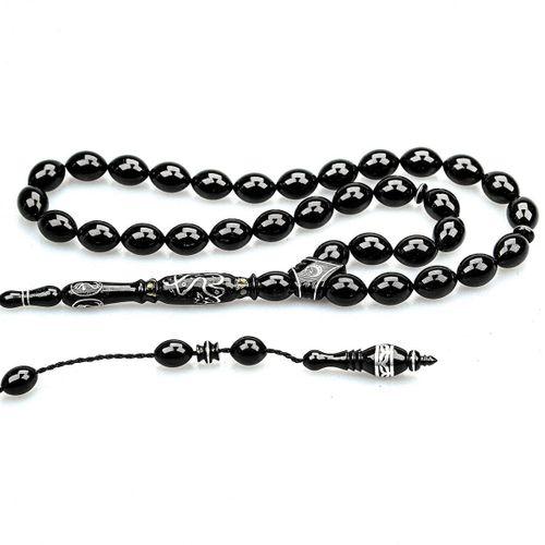 Oltu Taşı  Özel Seri Hat İşçilikli İmame Tespih