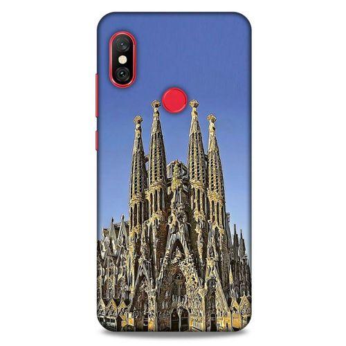 Xiaomi Redmi Note 6 Pro Kılıf Dünya Mimarisi (36) Glitter Kılıf La Sagrada Familia