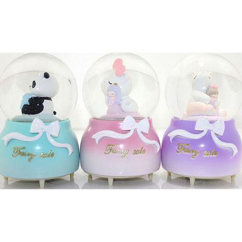 Kar Küresi Püskürtmeli Işıklı Müzikli Küre 16 Cm Alk302