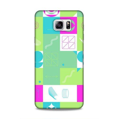 Samsung Galaxy Note 5 Uyumlu Kılıf Insomnia (30) Silicone Case Pembe Yeşil