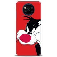 Xiaomi Poco X3 NFC Kılıf HD Baskılı Kılıf - Sylvester + Tam Ekran Koruyucu