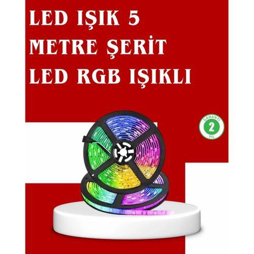 5 Metre Kumandalı Rgb Şerit Led Aydınlatma