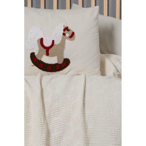Kanz Kanz Bebek Waffle Müslin Nakışlı Pike Knz-021 Ponny