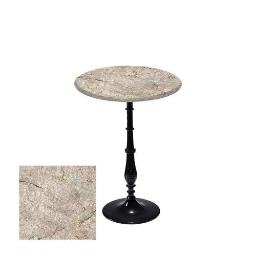 Dockers Bistro Döküm Ayak Çipa-6006 Masa - (Werzalit, Wermodin ve Allzalit Tabla 60 cm çap) - Scala marble