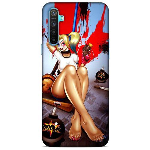 Realme 6i Uyumlu Kılıf Harley Quinn (37) Silicone Cover Lavanta gül
