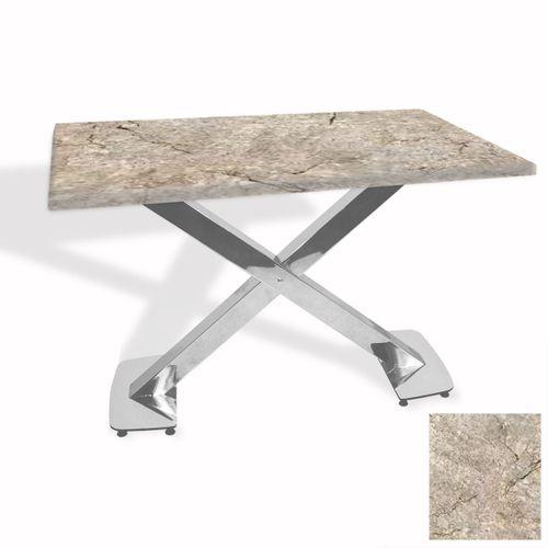 Dockers İks Masa Kromnikel (70x120 - Werzalit, Allzalit yada Wermodin Tabla) - Scala Marble