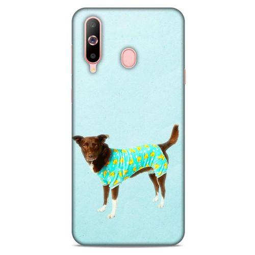 Samsung Galaxy A60 Kılıf Köpek Kıyafetleri (48) Bumper Kılıf Fanila