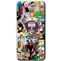 Samsung Galaxy A7 2018 Kılıf HD Desen Baskılı Arka Kapak - Süper Çizgi Kahramanlar