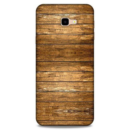 Lopard Samsung Galaxy J4 Plus Uyumlu Kılıf Wood'X (16) Kalın Kılıf Desenli