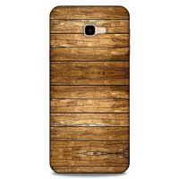 Lopard Samsung Galaxy J4 Plus Uyumlu Kılıf Wood'X (16) Kalın Kılıf Desenli
