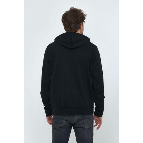 Erkek Kapüşonlu Slim Fit Brooklyn Baskılı İnce Sweatshirt SPR22SW61